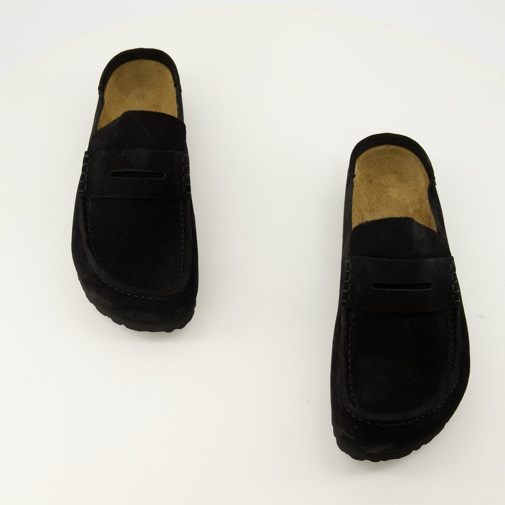 Chaussures ouvertes 나폴리 랩 블랙 뮬 Birkenstock Noir Unisexe