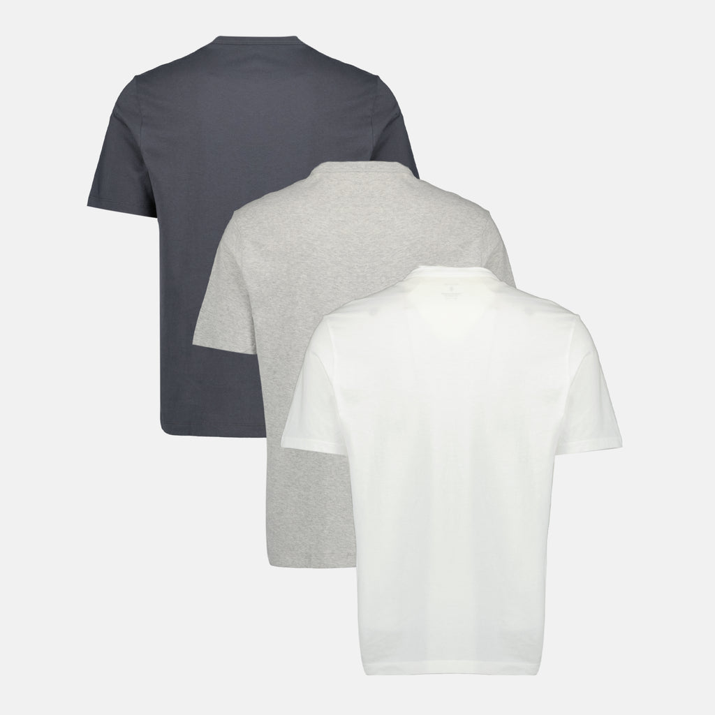 T-shirts Set de tres camisetas blancas, grises y gris oscuro en algodón Officine Générale Gris Homme