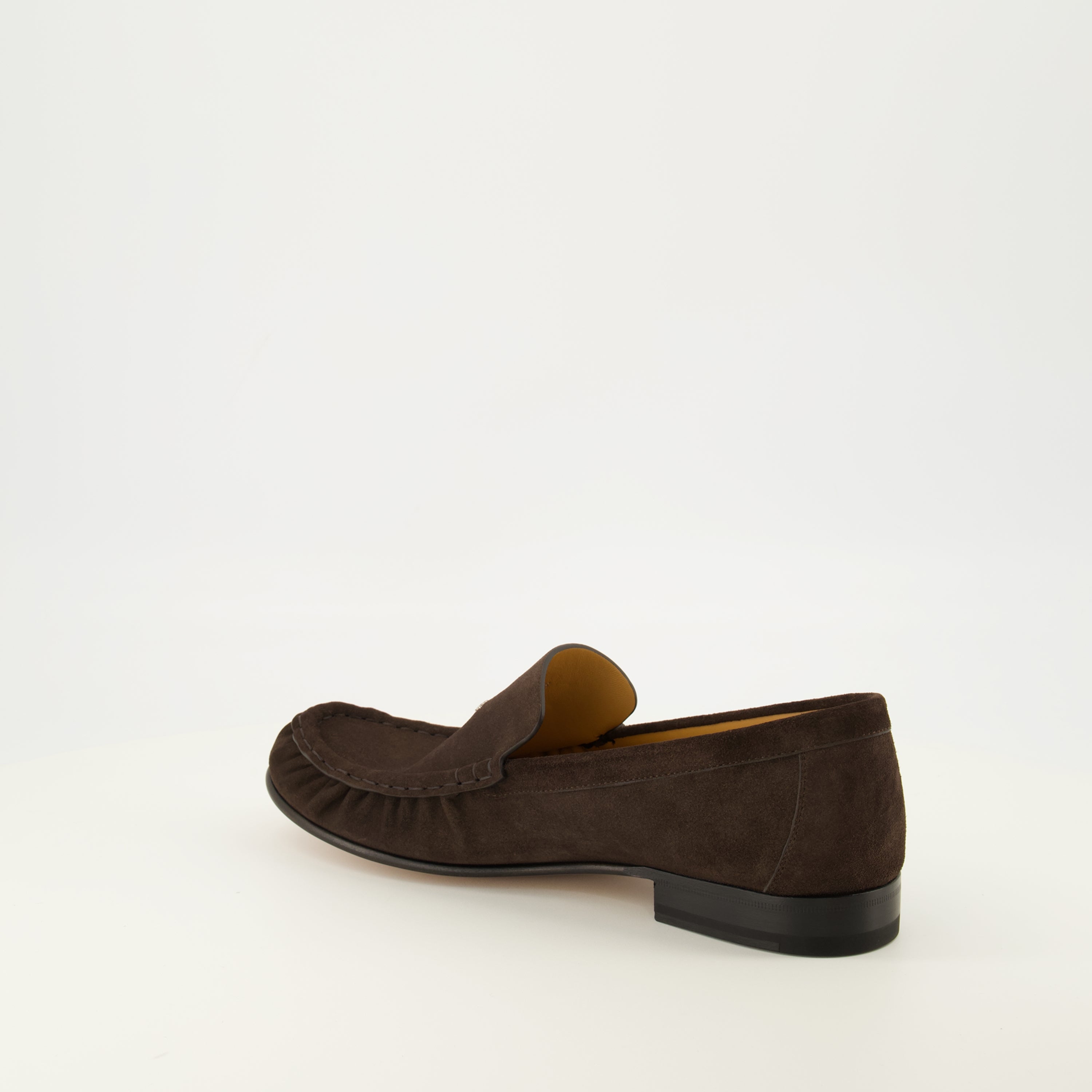 Mocassins Mocassins Maurice en veau velours marron foncé Dior Marron Homme