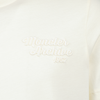 T-shirt T-shirt con logo ricamato Moncler Bianco Homme