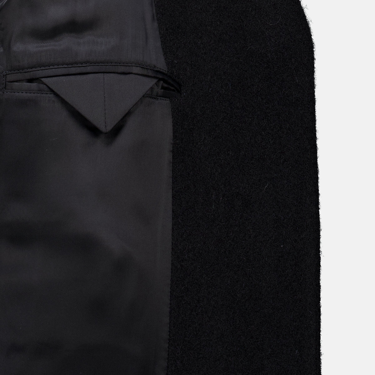 Manteaux Cappotto Nero in Lana Prada Noir Femme