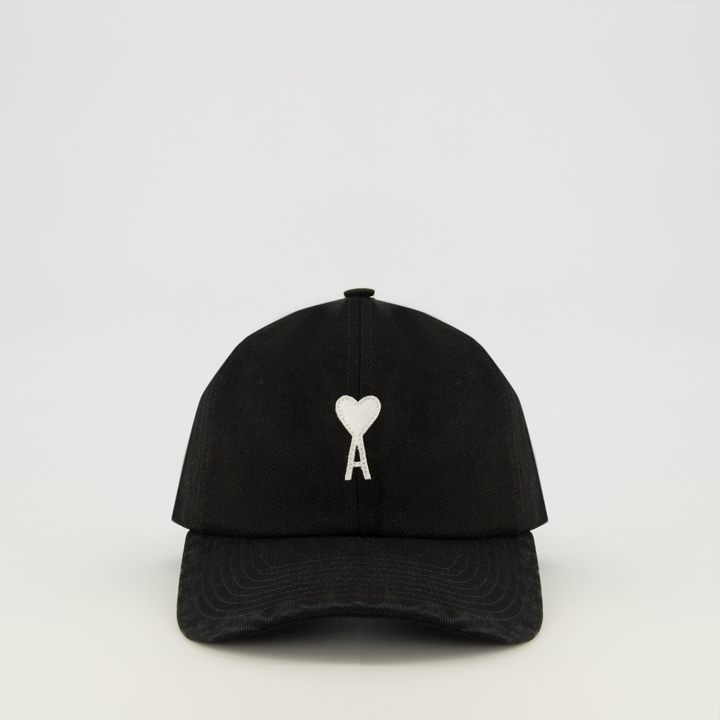 Image of the item Black logo cap Ami Paris by the brand Ami PARIS for Unisex - Spring-Summer 2026 - Front View