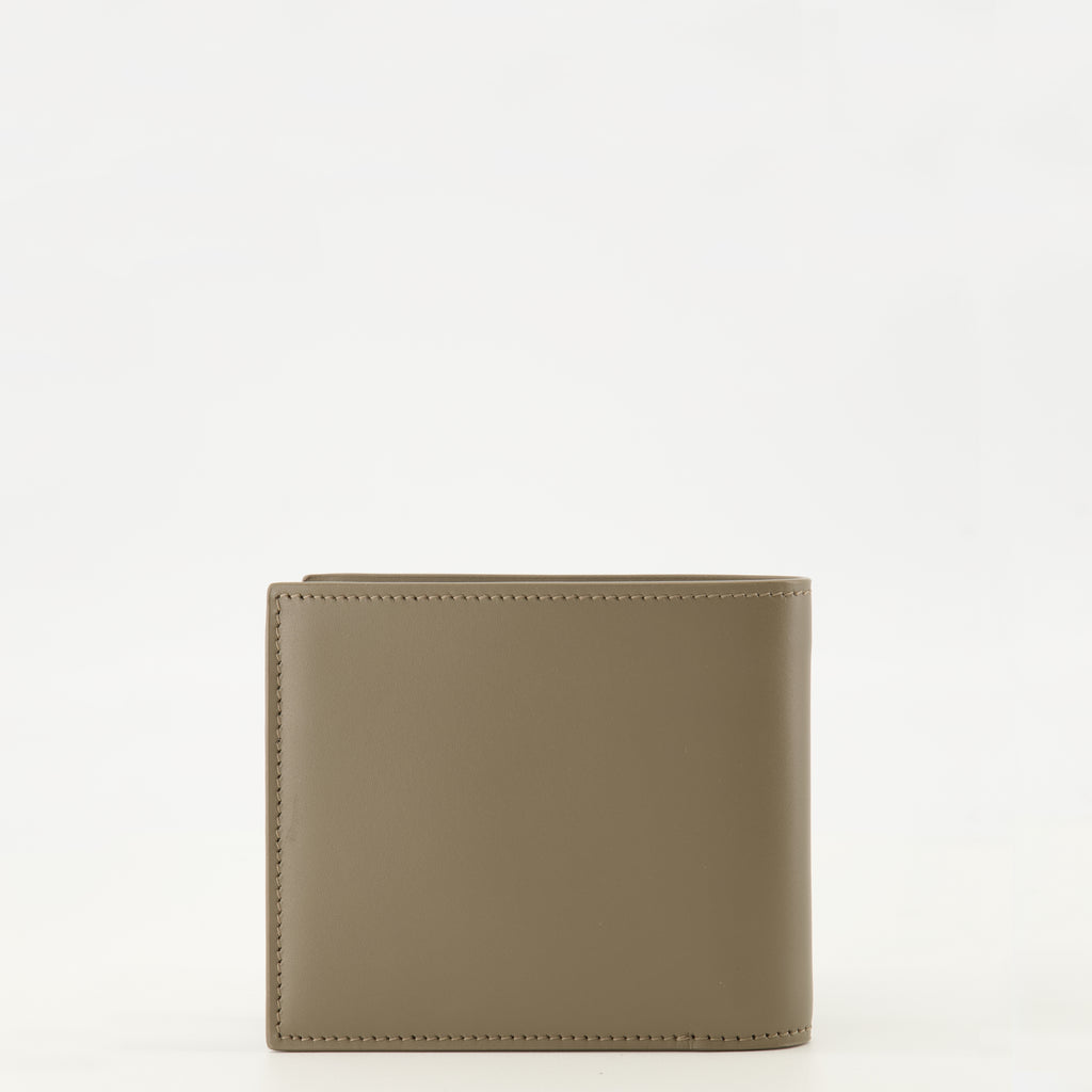 Bild der beige Lederportemonnaies von Saint Laurent Paris für Herren - Frühling/Sommer 2026 - Rückansicht