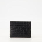 Image of the Saint Laurent Paris cardholder from the Saint Laurent brand for Men - Autumn-Winter 2025 - Back View