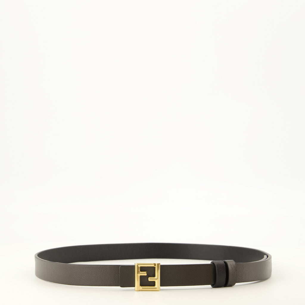 Ceintures リバーシブルFFベルト ブラック Fendi Noir Femme