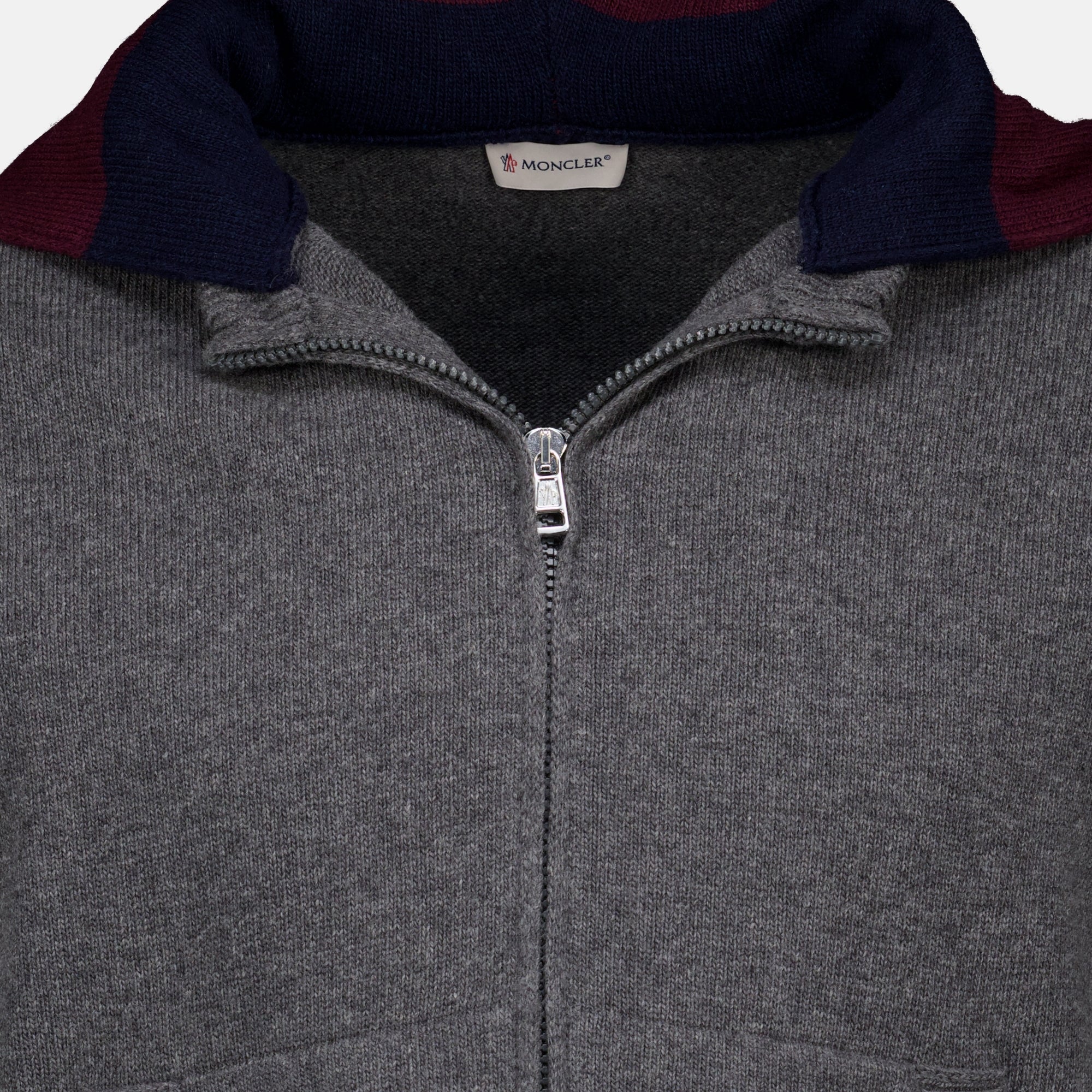 Vestes Cárdigan de lana y cachemire gris Moncler Gris Homme