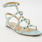 Offene schuhe Rockstud Sandalen Valentino Garavani Blau Femme