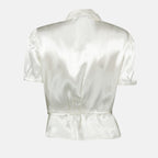 Hemden Chemise en satin Prada Weiß Femme