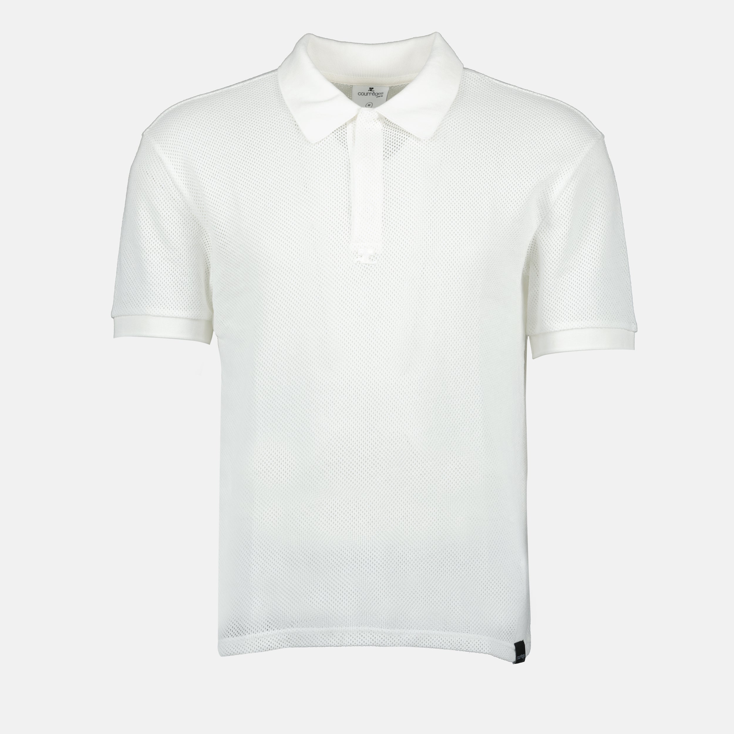 Polo shirts Mesh Polo Courrèges White Homme