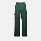 Pantalones Pantalones Cargo de Lana Drole De Monsieur Verde Homme