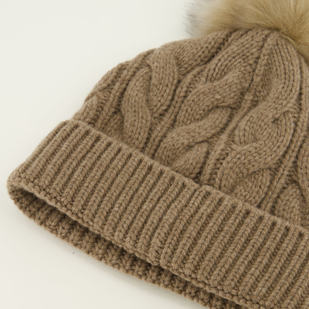 Chapeaux, casquettes et bonnets 브라운 로고 비니 Moncler Grenoble Marron Femme