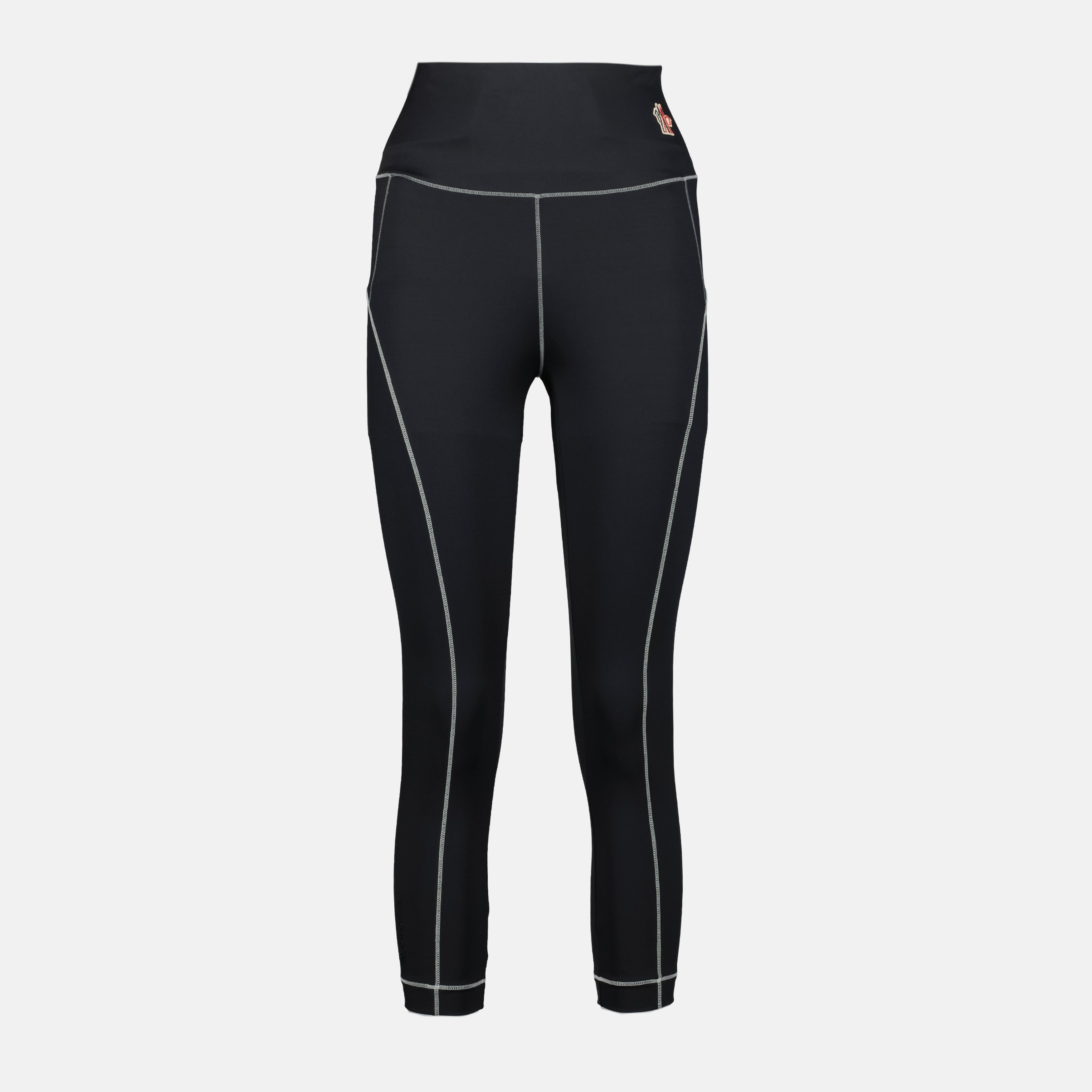 Pantalons Legging à logo Moncler Grenoble Noir Femme