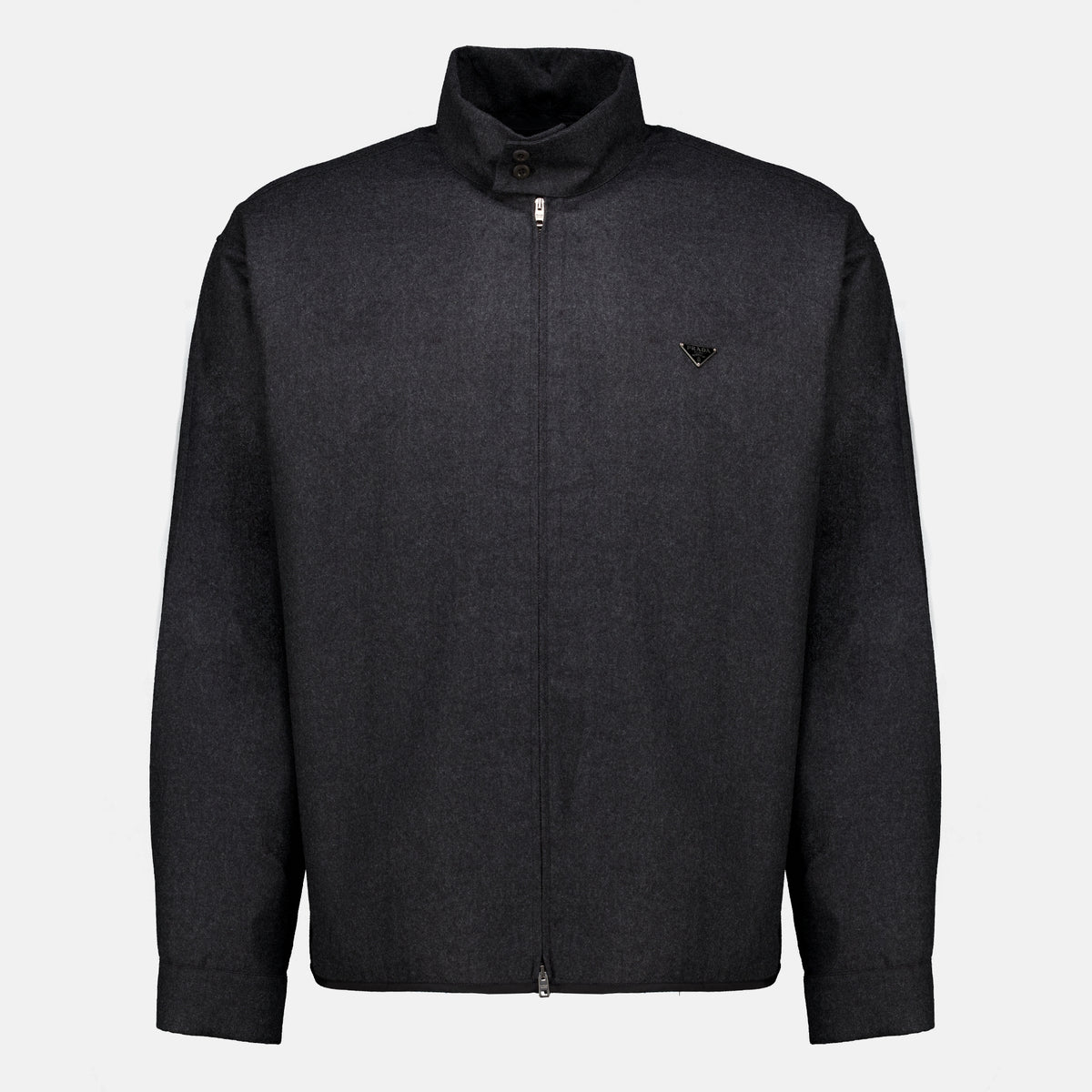 Chemises ウールジップジャケット Prada Gris Homme