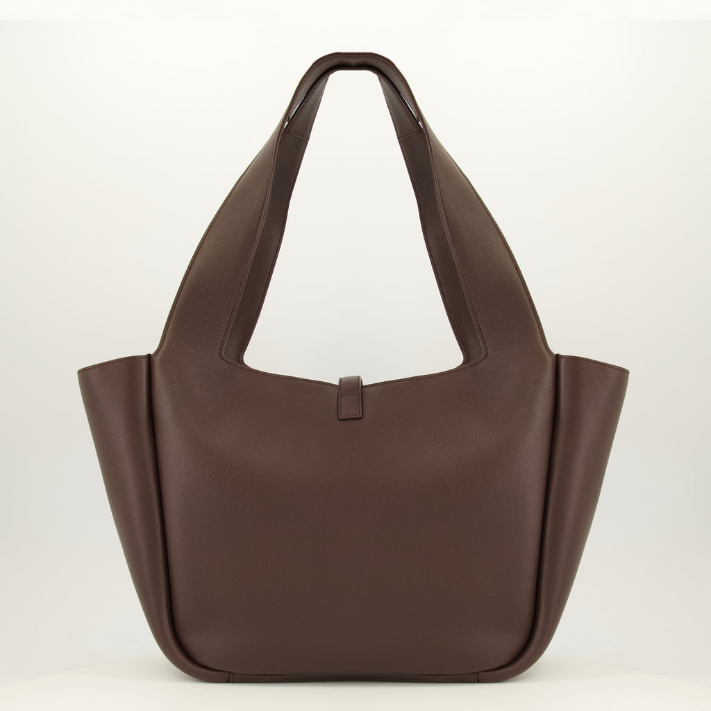 Sacs à main et épaule Le 5 à 7 Bea Bag em Couro Burgundy Saint Laurent Marron Femme