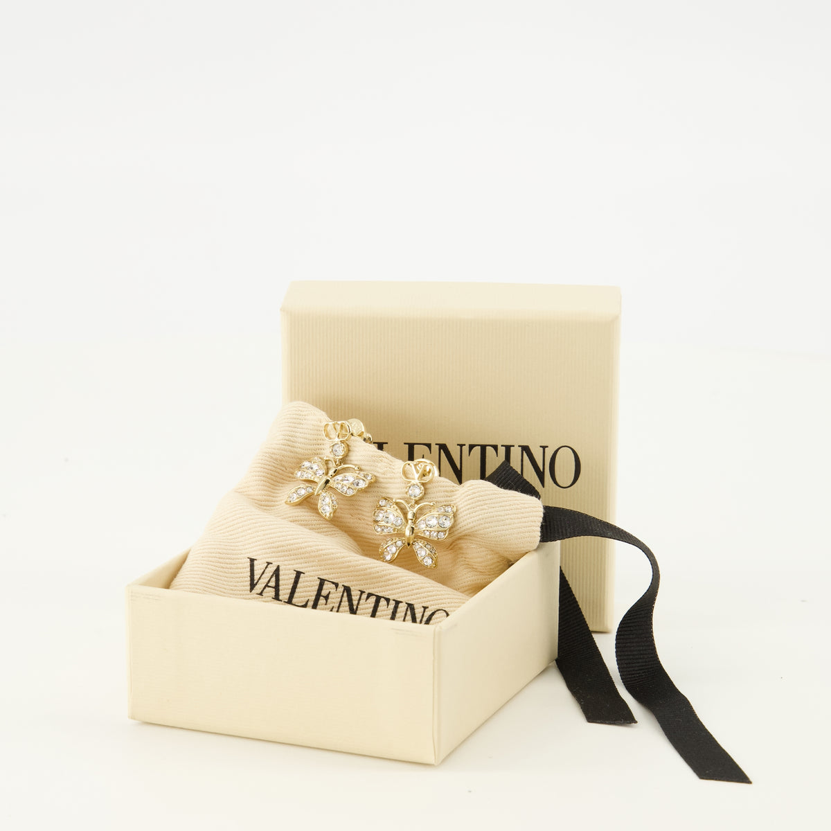 Bijoux Pendientes Flutterby Crystals Swarovski® Valentino Garavani Argenté Femme