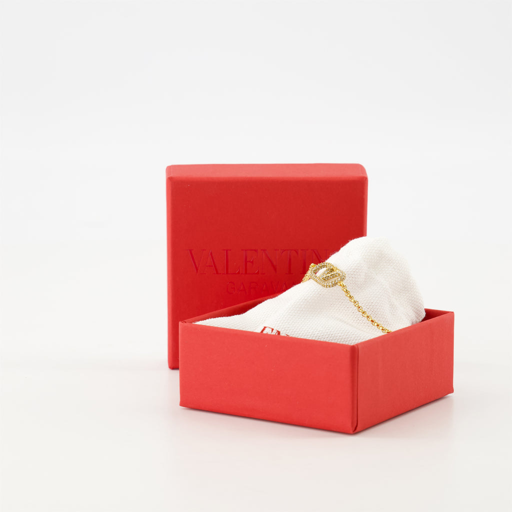 Schmuck VLogo Armband in Kristallen Valentino Garavani Gold Femme