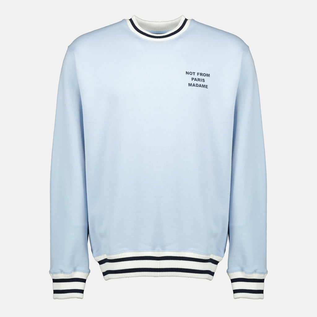 Sweatshirts Sweatshirt slogan sport bleu clair Drole De Monsieur Bleu Homme