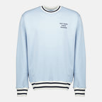 Imagen del sudadera de deporte con slogan azul claro de la marca Drole De Monsieur para hombre - Temporada Primavera-Verano 2026 - Vista Frontal