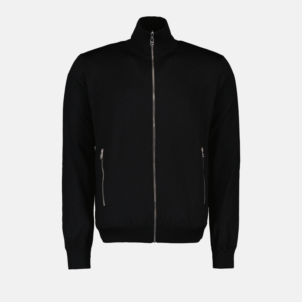 Jackets Re-Nylon and Wool Bomber Prada Black Homme