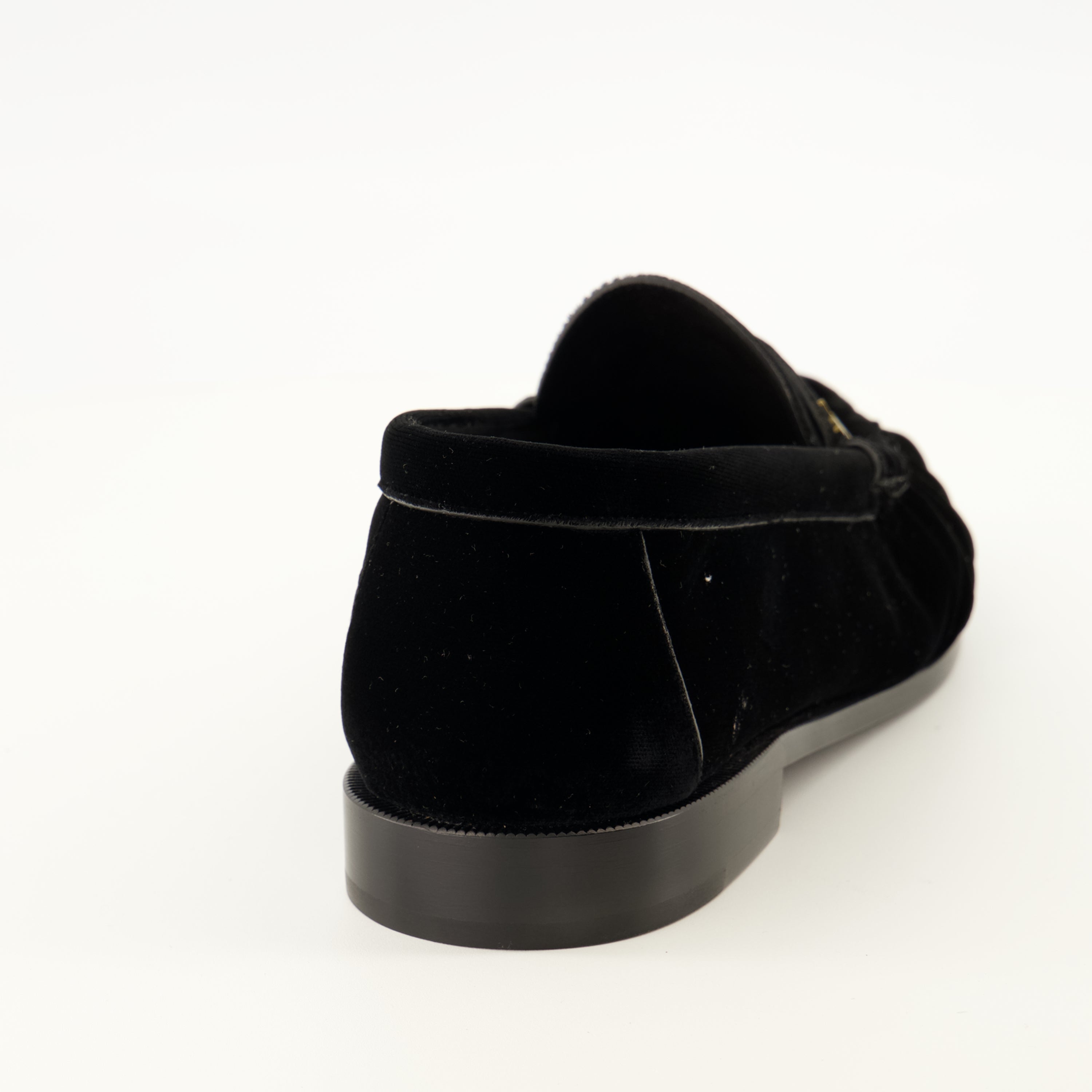 Mocassins Schwarzer Samt Supple Loafer Saint Laurent Noir Homme