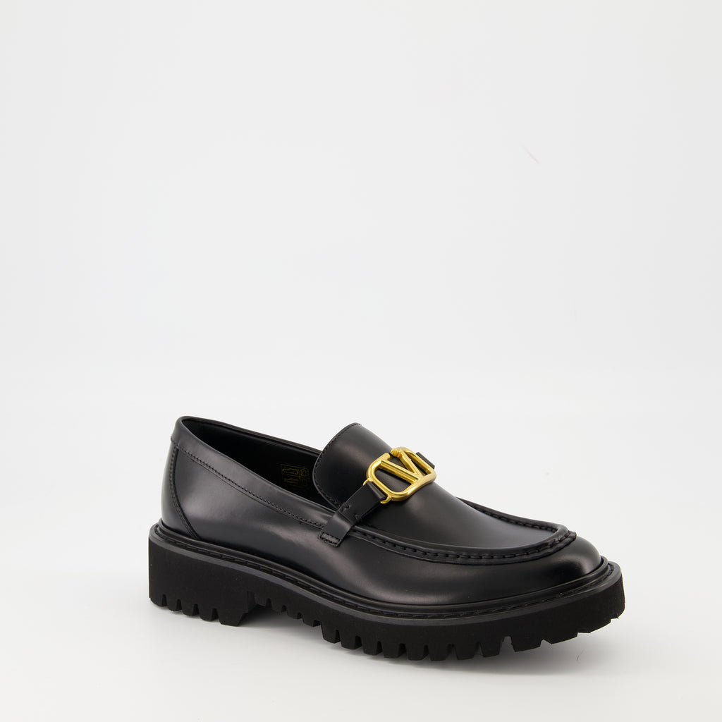 Mocassins VLogo Loafers Valentino Garavani Noir Femme