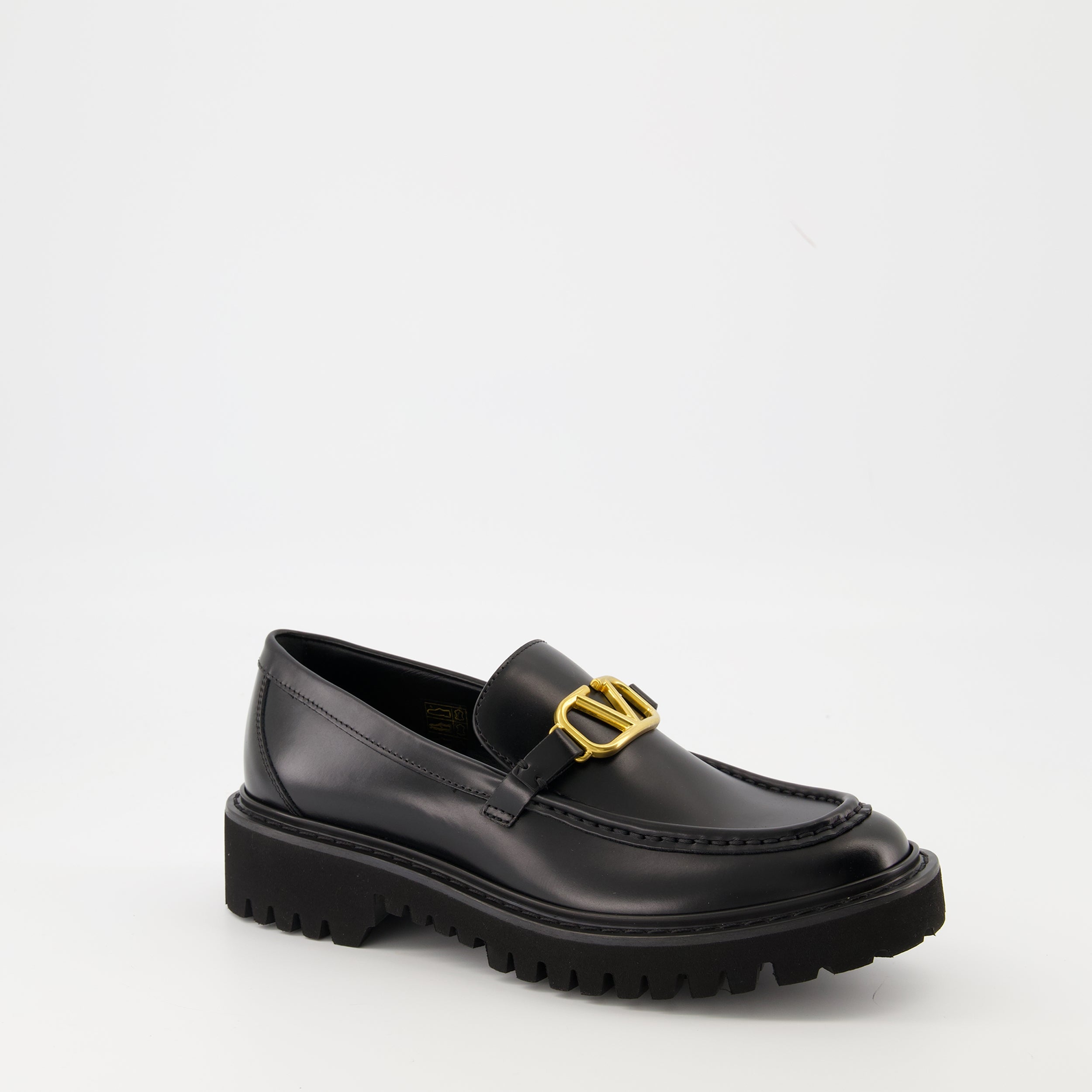 Mocassins VLogo Loafers Valentino Garavani Noir Femme