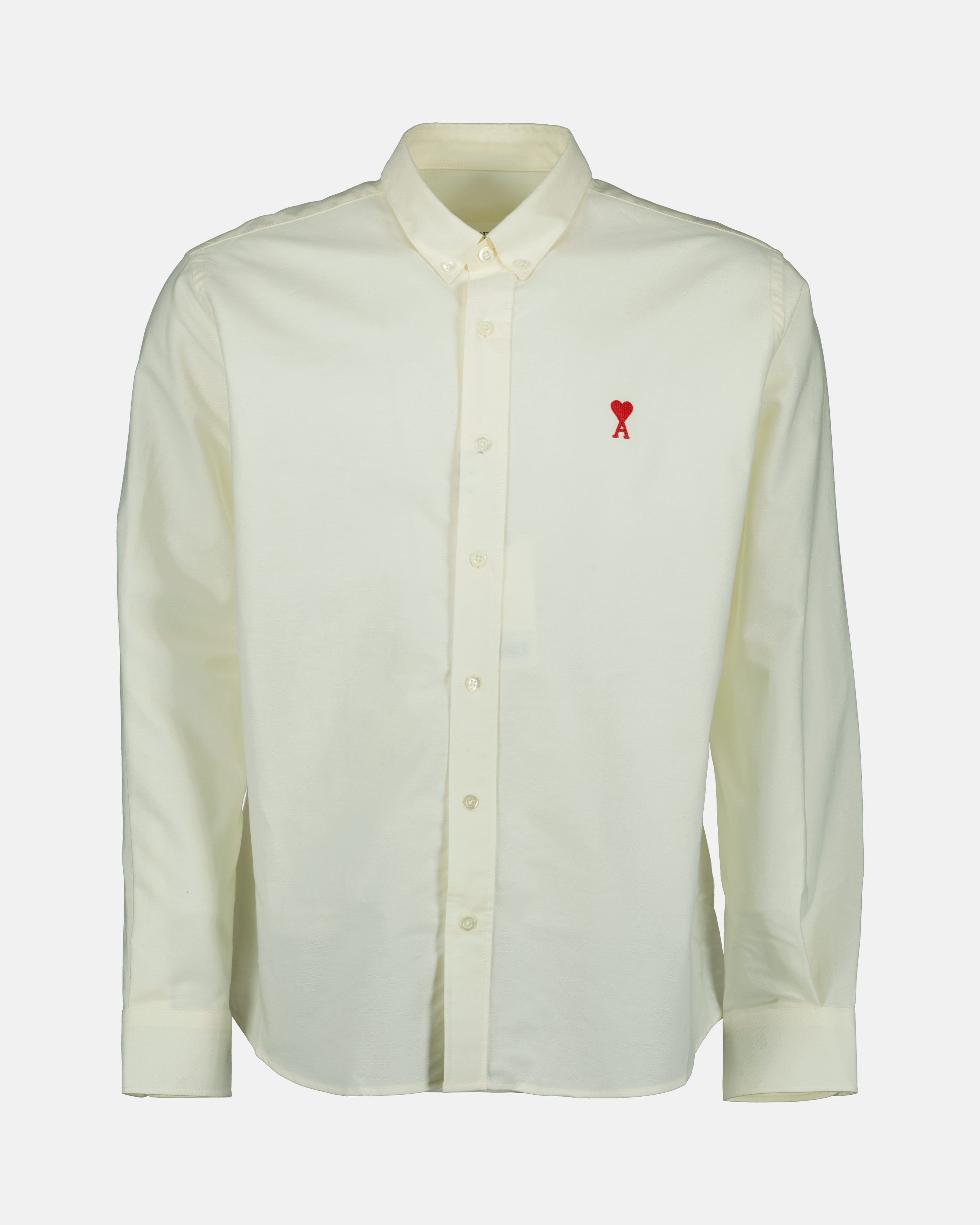 셔츠 BFHSH113.480 100 blanc Ami PARIS 하얀색 Homme