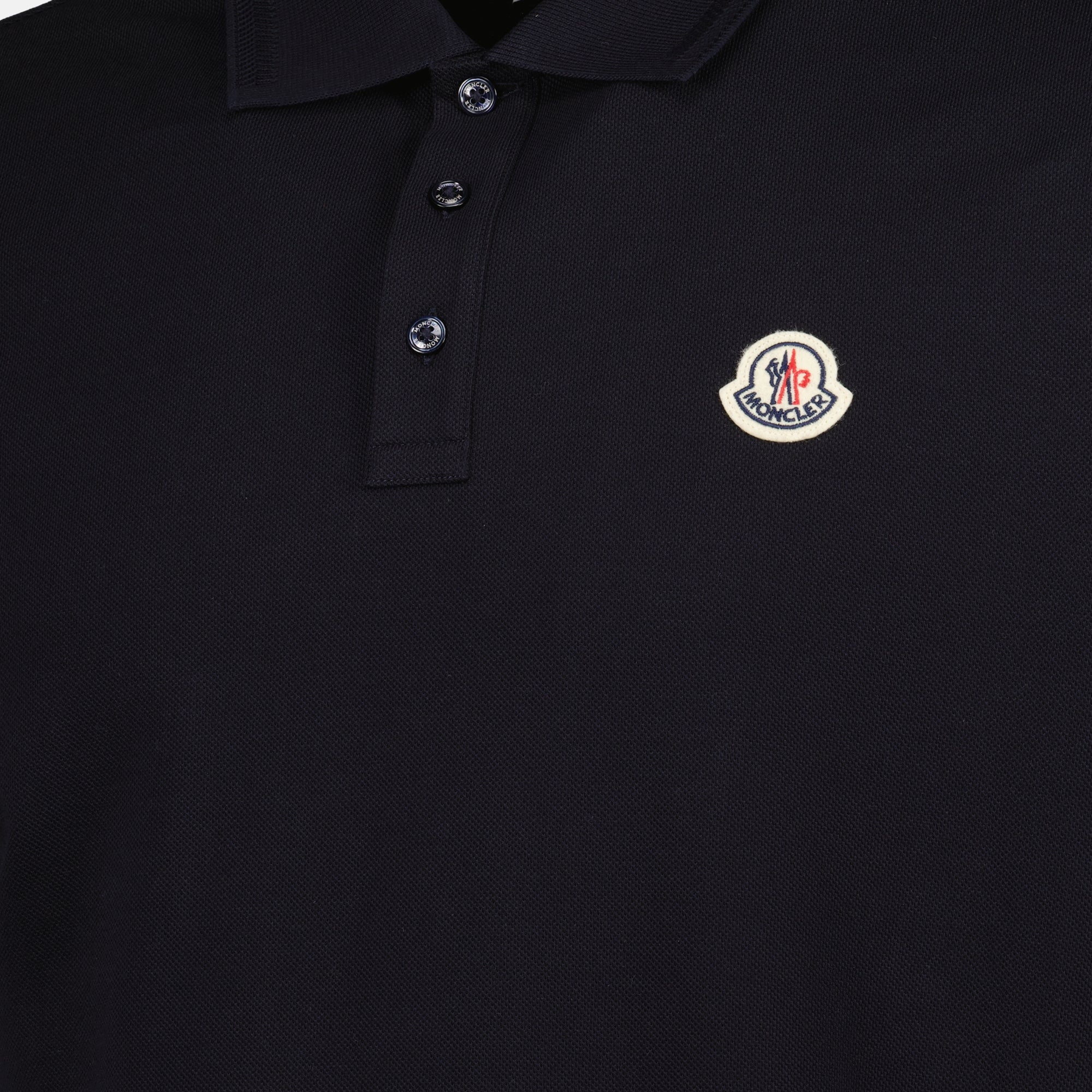 Polos Polo à logo Moncler Bleu foncé Homme