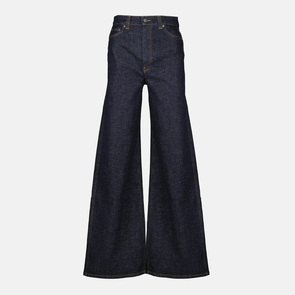 Image of the Khaite brand Dane flare jeans for women - Spring-Summer 2026 - Front view