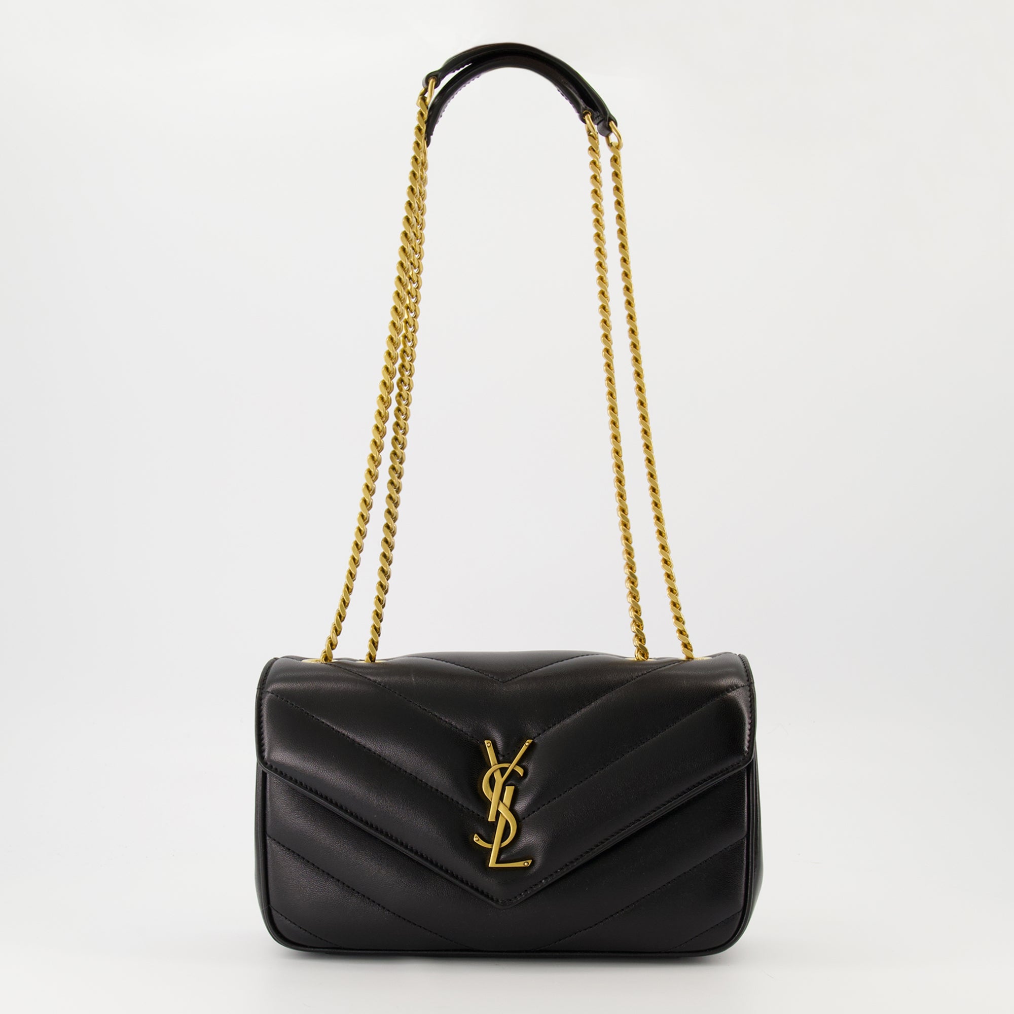 Sacs à main et épaule Sac Loulou médium noir Saint Laurent Noir Femme