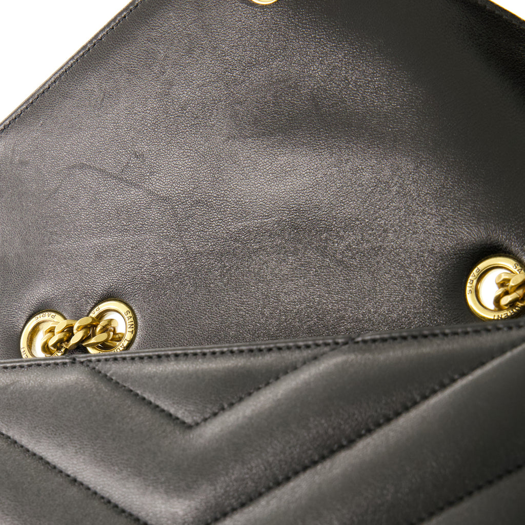 Sacs à main et épaule Borsa Nera Piccola Loulou Saint Laurent Noir Femme