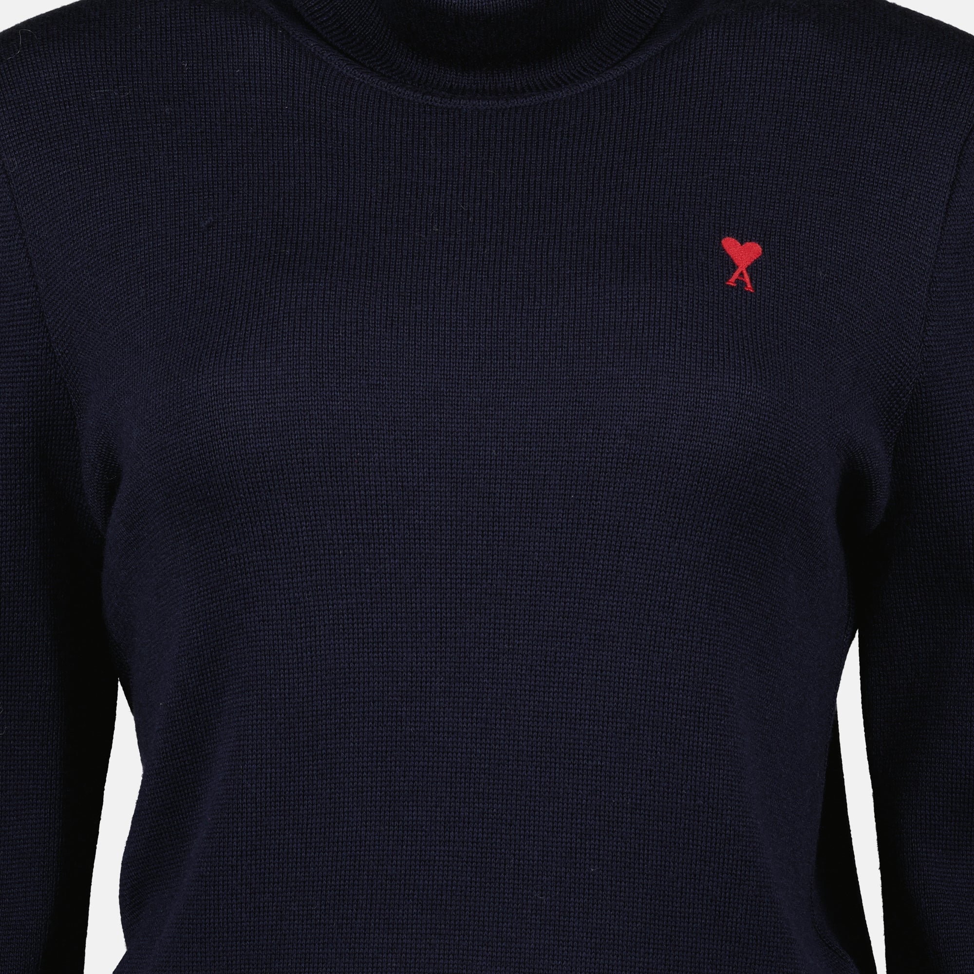 Image de l'article Pull col roulé Ami de coeur de la marque Ami PARIS pour Femme - Saison Automne-Hiver 2025 - Vue détaillée_2