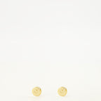 Bijoux Brincos de Metal com Email Branco Miu Miu Noir Femme