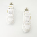 Sneakers Sneakers in Nylon e Pelle Prada Bianco Femme