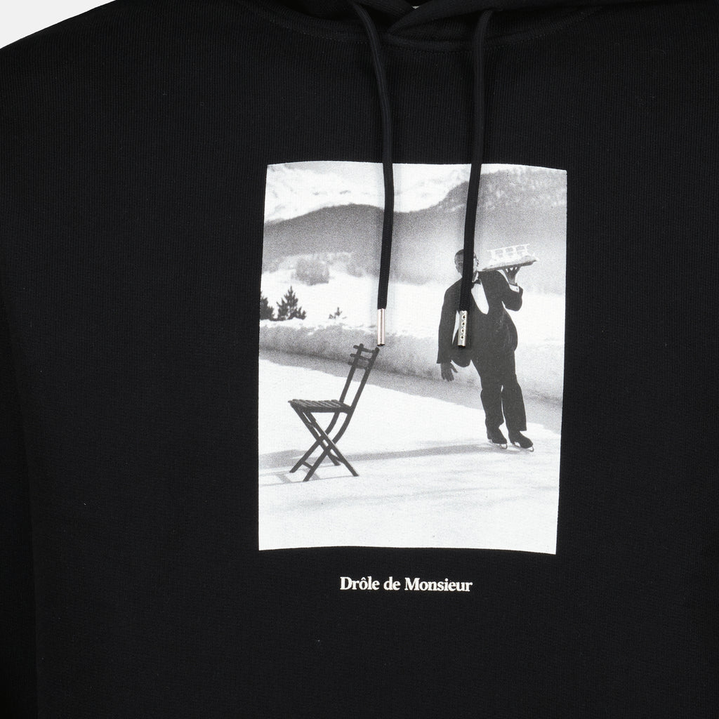 Bild des Drole De Monsieur Marken-Slogan-Hoodies für Herren - Herbst-Winter 2025 Saison - Detailansicht 2