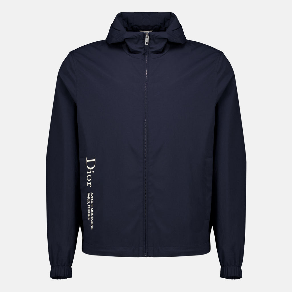 Vestes Montaigne Navy Windbreaker Dior Bleu foncé Homme
