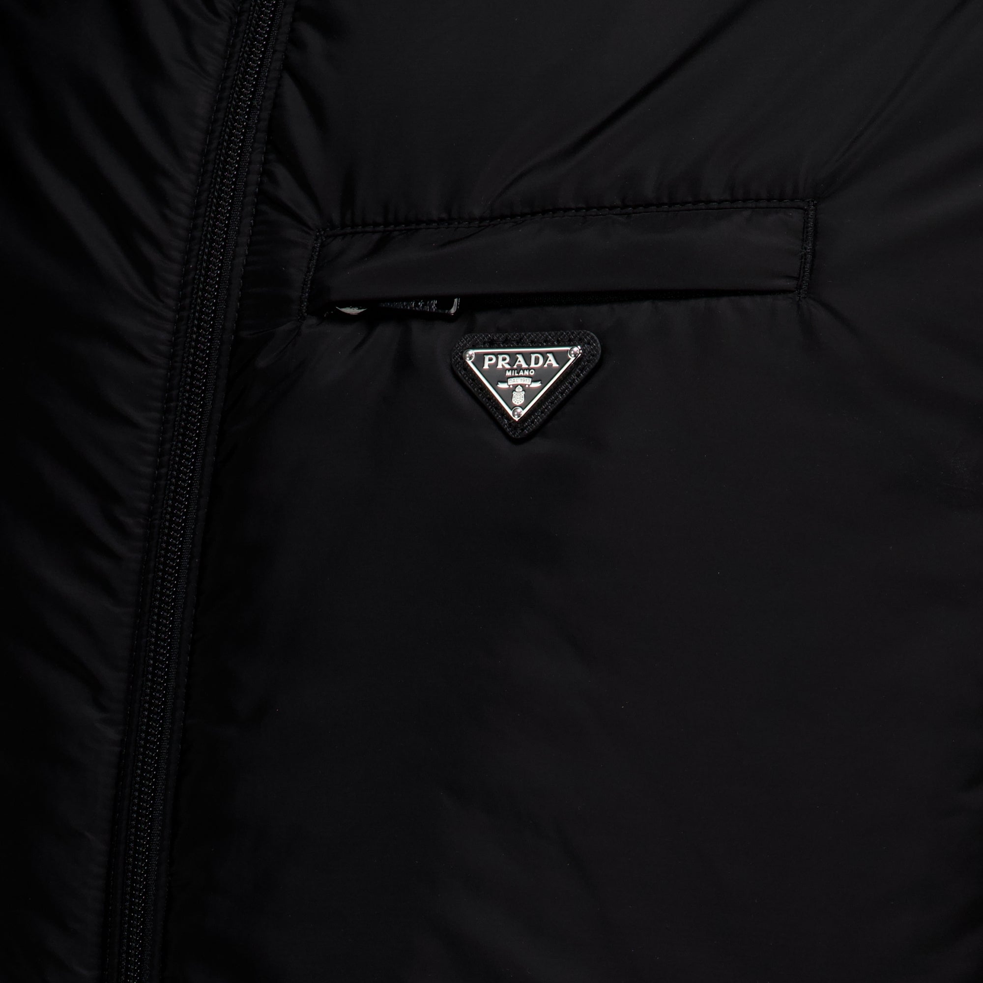 Manteaux Doudoune en Re-Nylon noir Prada Noir Homme
