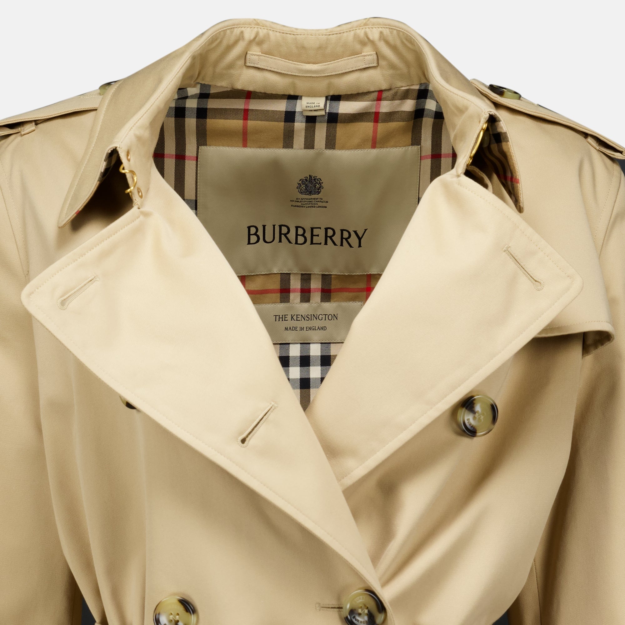 Manteaux Beige Long Heritage Trench Burberry Beige Femme