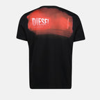 T-shirts T-shirt noir T-Adjust-Slits Diesel Noir Homme