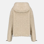 Image of the Miu Miu Women's Teddy Puffer Jacket - Spring-Summer 2026 - Back View