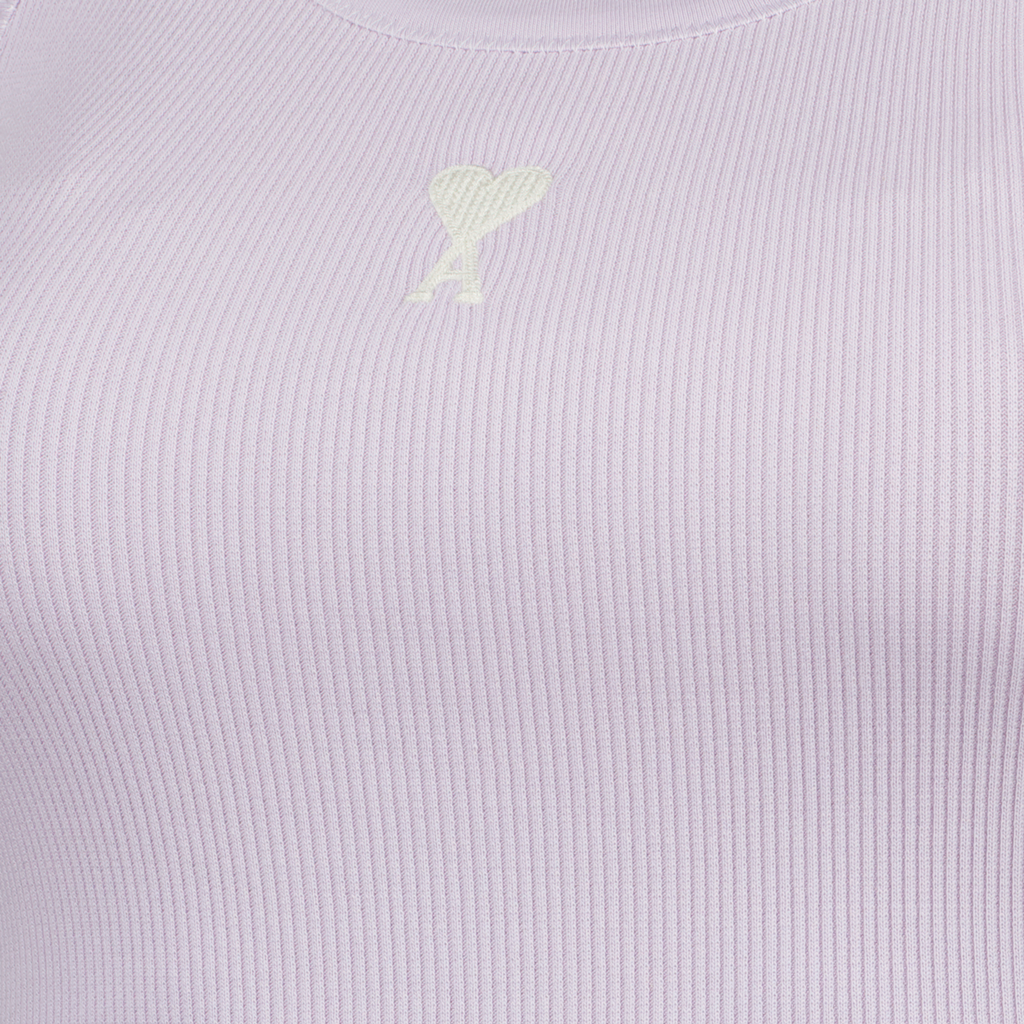 Tops Débardeur côtélé Ami PARIS Violet Femme