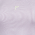 Tops Débardeur côtélé Ami PARIS Violet Femme