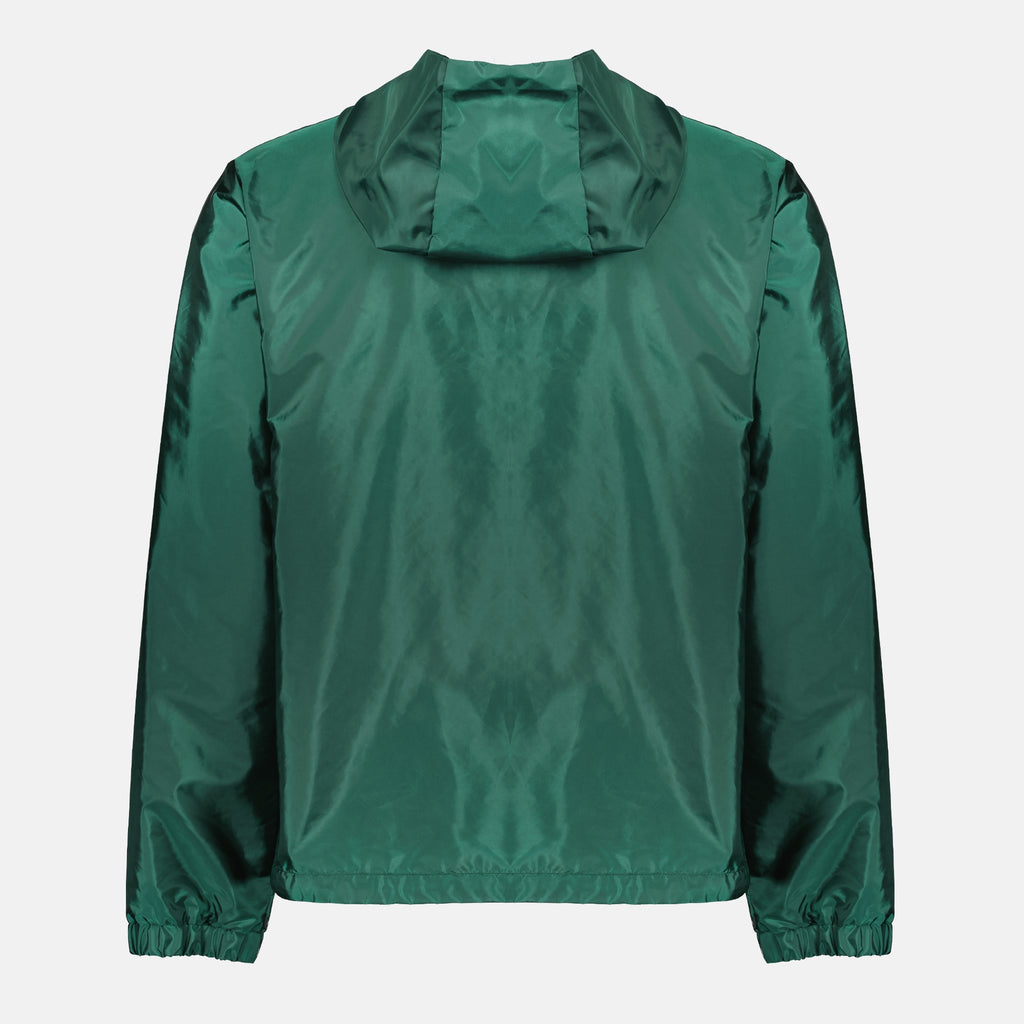 Image of the Grandas green windbreaker from the Moncler brand for Men - Spring-Summer 2026 - Back View