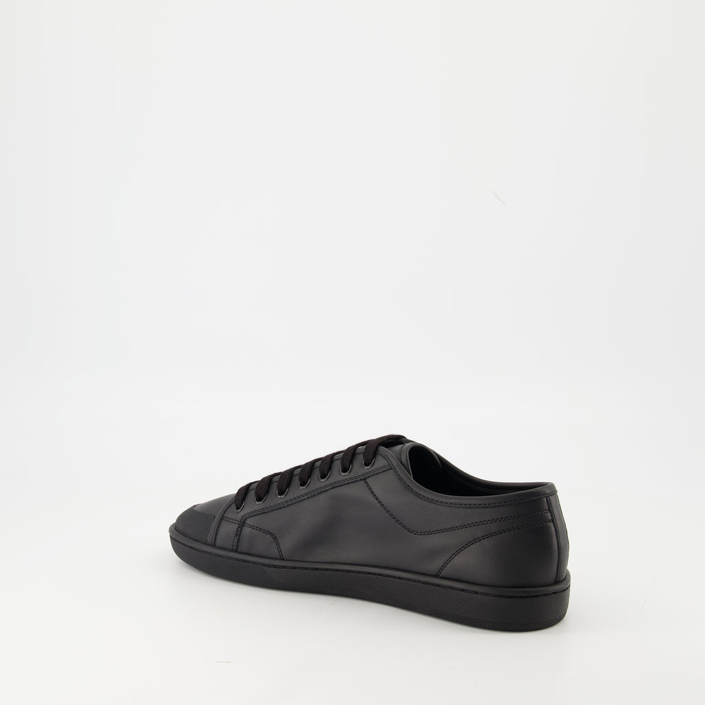 Image of the Saint Laurent Men's Gym Sneakers - Fall/Winter 2025 - Three-quarter back right view