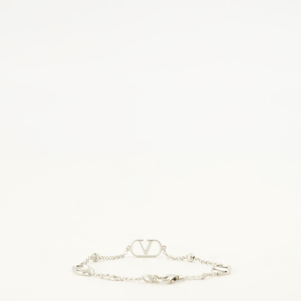 Bijoux Pulsera de metal VLogo Valentino Garavani Argenté Homme