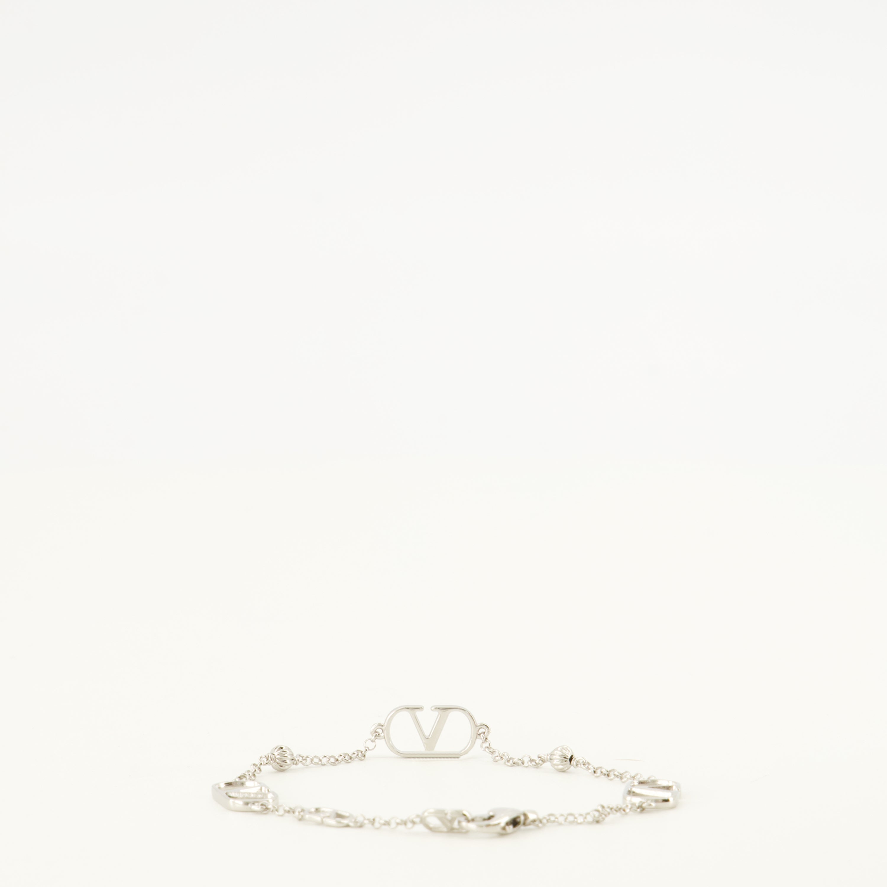 Bijoux Pulsera de metal VLogo Valentino Garavani Argenté Homme