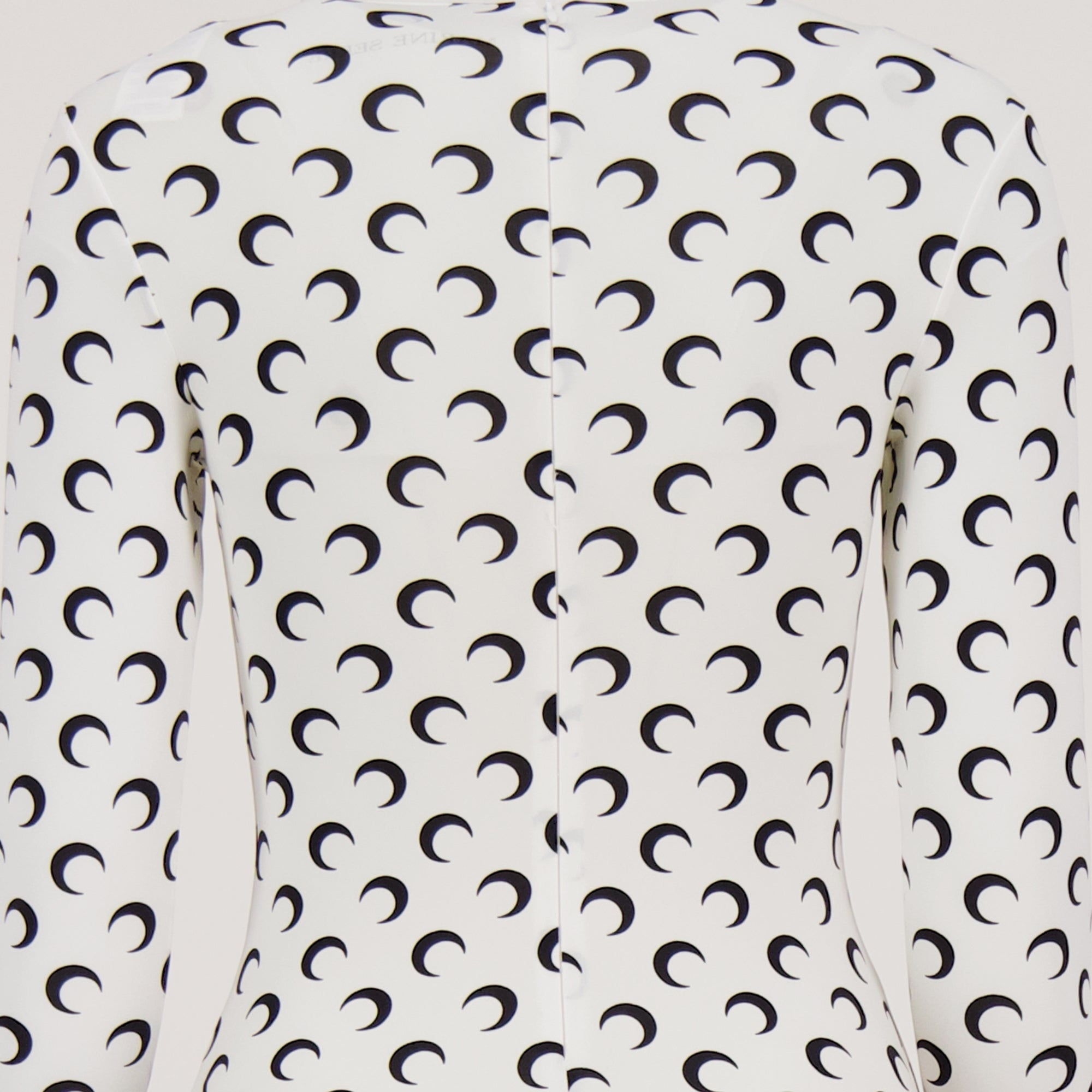 Immagine della tuta corta in jersey Moon di Marine Serre per donna - Autunno-Inverno 2025 - Vista Dettagliata_1