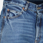Imagen de los jeans baggy de denim de la marca Saint Laurent para mujer - Temporada Otoño-Invierno 2025 - Vista Detallada 1