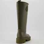 Bottes Stivali Alti da Pioggia Kickstream Moncler Vert Femme