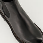 Bottes et bottines Bottines en cuir Prada Noir Homme